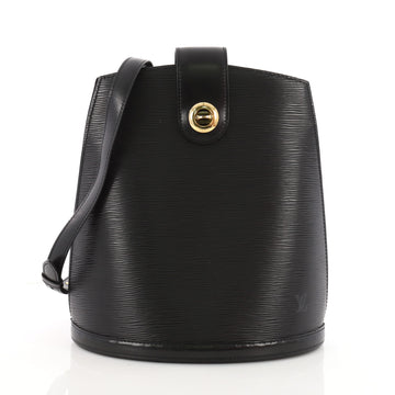 Louis Vuitton Cluny Shoulder Bag Epi Leather Black 3528401