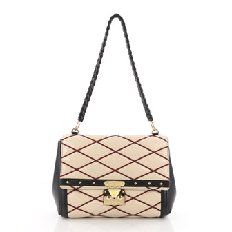 Louis Vuitton Pochette Flap Handbag Malletage Leather 3528402