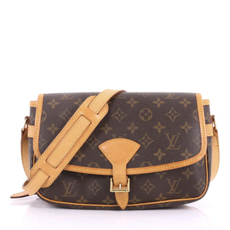 Louis Vuitton Sologne Handbag Monogram Canvas Brown 3528701