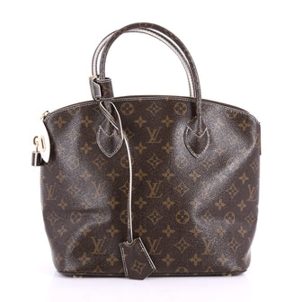 Louis Vuitton Lockit Handbag Monogram Fetish Canvas Brown 3530702