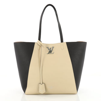 Louis Vuitton Lockme Cabas Leather Black 3530902
