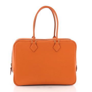 Hermes Plume Bag Evergrain 32 Orange 3531301