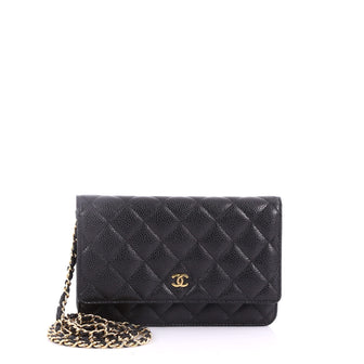 Chanel Wallet on Chain Quilted Caviar Black 3531402
