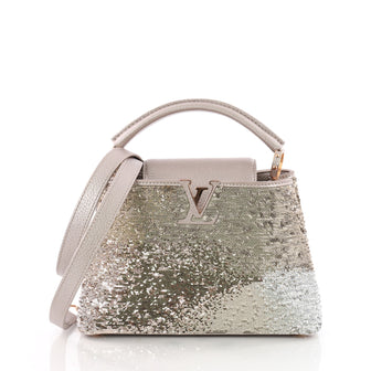 Louis Vuitton Capucines Handbag Sequins BB Pink 3531901