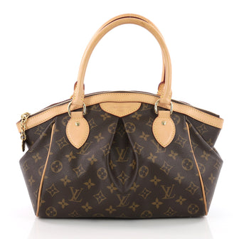 Louis Vuitton Tivoli Handbag Monogram Canvas PM Brown 3532101