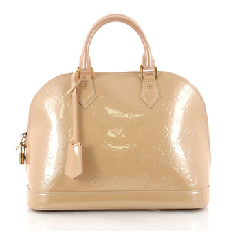 Louis Vuitton Alma Handbag Monogram Vernis PM Neutral 3532502
