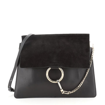 Chloe Faye Shoulder Bag Leather and Suede Medium