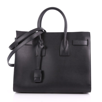 Saint Laurent Sac de Jour NM Handbag Leather Small Black 3532802