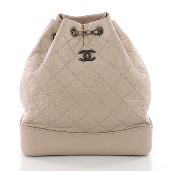 Chanel Gabrielle Backpack Quilted Aged Calfskin Medium 3533002