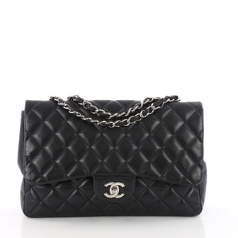 Chanel Classic Single Flap Bag Quilted Lambskin Jumbo 3534301