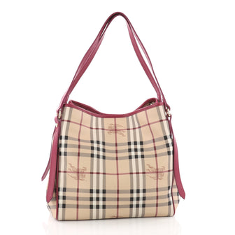 Burberry Canterbury Tote Haymarket Coated Canvas Small 3536301