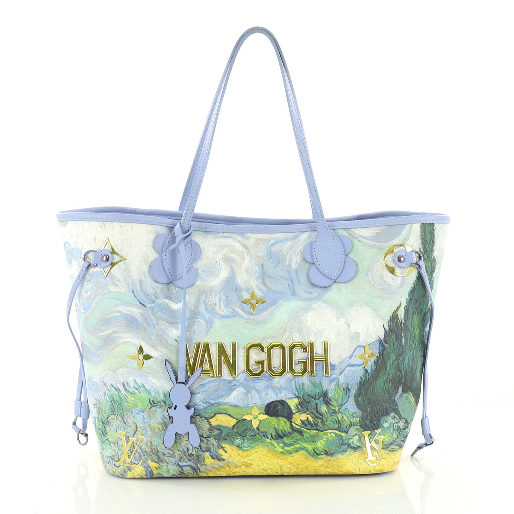 Louis Vuitton Neverfull NM Tote Limited Edition Jeff Koons Van Gogh Print