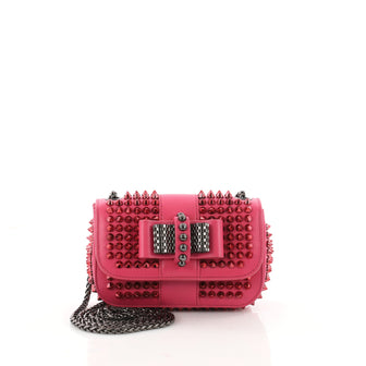  Christian Louboutin Sweet Charity Crossbody Bag Spiked Pink 3540305