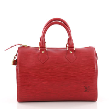 Louis Vuitton Speedy Handbag Epi Leather 25 - Red 35414/01 