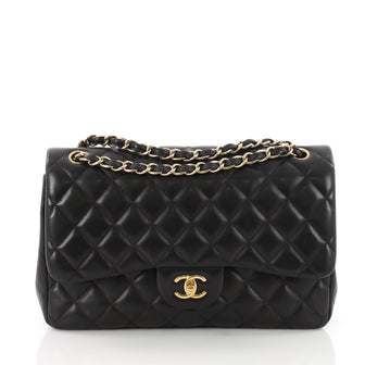 Chanel Classic Double Flap Bag Quilted Lambskin Jumbo 3543107