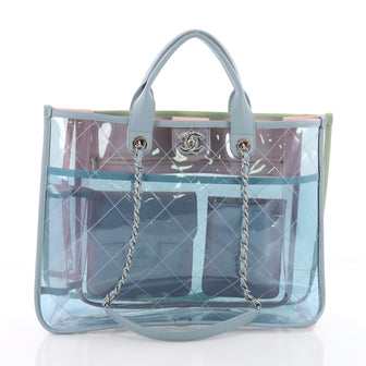 Chanel Coco Splash Shopping Tote Quilted PVC With 3543301