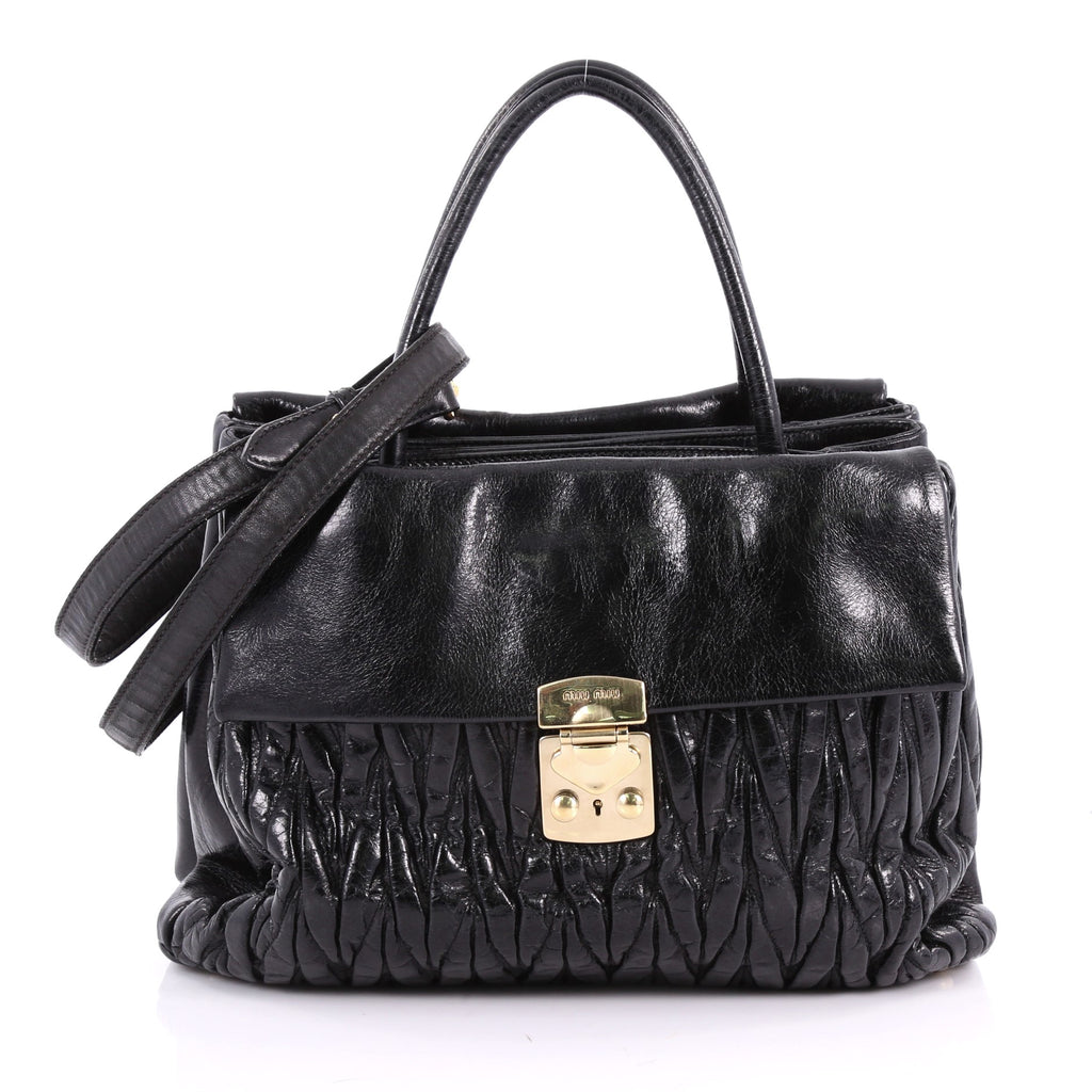 Buy Miu Miu Double Sided Compartment Tote Matelasse Leather 3543505