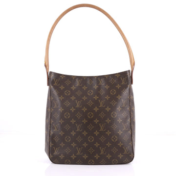 Louis Vuitton Looping Handbag Monogram Canvas GM Brown 3543507