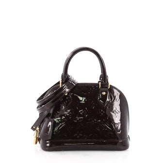 Louis Vuitton Alma Handbag Monogram Vernis BB Red 3543601
