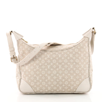Louis Vuitton Boulogne Handbag Mini Lin - Designer Handbag - Neutral  35436/03
