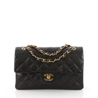 Vintage Classic Double Flap Bag Quilted Lambskin Small