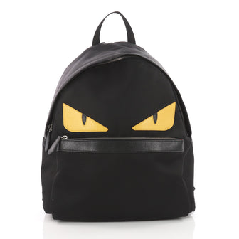 Fendi Monster Backpack Nylon Large Black 3546805