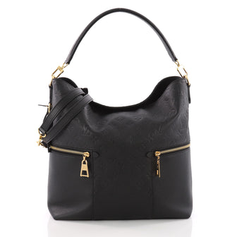 Louis Vuitton Melie Handbag Monogram Empreinte Leather - Black 35469/01