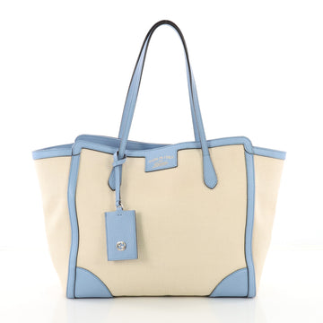 Gucci Swing Tote Canvas and Leather Medium White 3547001