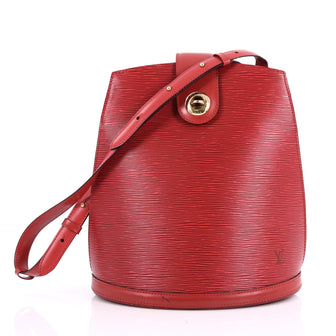 Louis Vuitton Cluny Shoulder Bag Epi Leather Red 3547101