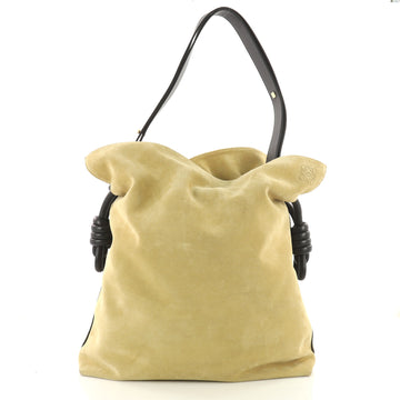 Loewe Flamenco Knot Bag Suede Large Brown 3547201