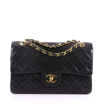 Vintage Classic Double Flap Bag Quilted Lambskin Small