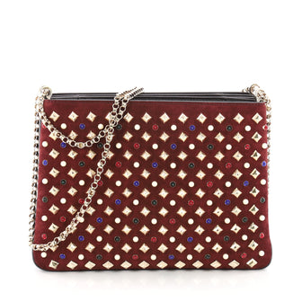 Christian Louboutin Triloubi Chain Bag Spiked Leather 3547603