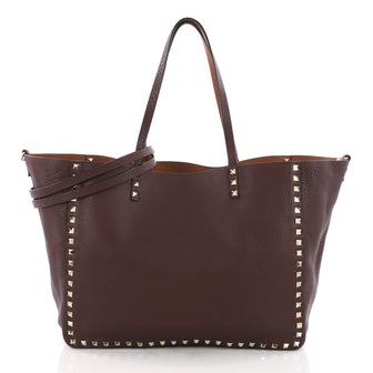 Valentino Rockstud Reversible Convertible Tote Leather 3547803