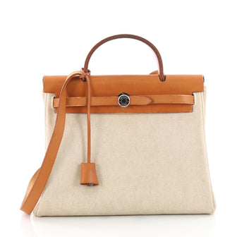 Hermes Herbag Toile and Leather PM Neutral 3548602