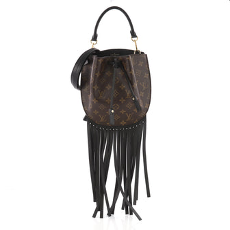 Louis Vuitton Fringed Noe Monogram Canvas with Leather Brown 3548701