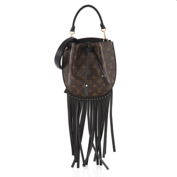 Louis Vuitton Fringed Noe Monogram Canvas with Leather Brown 3548701