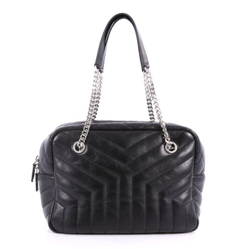 Saint Laurent LouLou Bowling Bag Matelasse Chevron 3549101