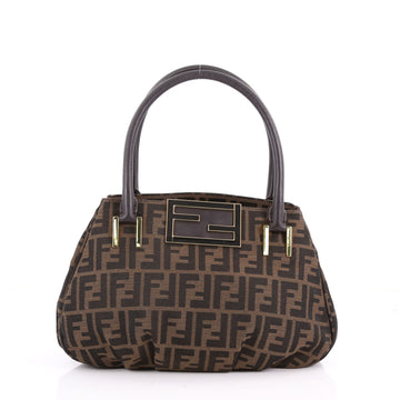 Fendi Mia Tote Zucca Canvas Small Brown 3550201