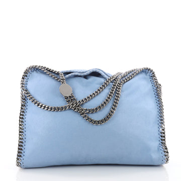 Stella McCartney Falabella Fold Over Bag Shaggy Deer Blue 3550901