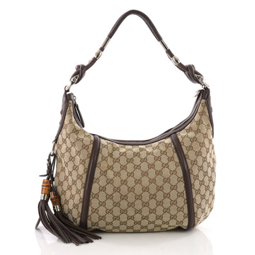 Gucci Techno Horsebit Hobo GG Canvas Medium 3551201