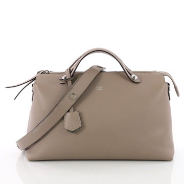Fendi By The Way Satchel Calfskin Large Gray 3552401