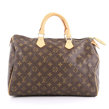 Louis Vuitton Speedy Handbag Monogram Canvas 35 - Brown 35531/01 