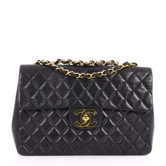 Chanel Vintage Classic Single Flap Bag Quilted Lambskin 3555201
