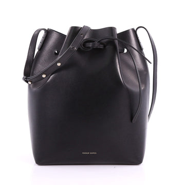 Mansur Gavriel Bucket Bag Leather Large Black 3556201