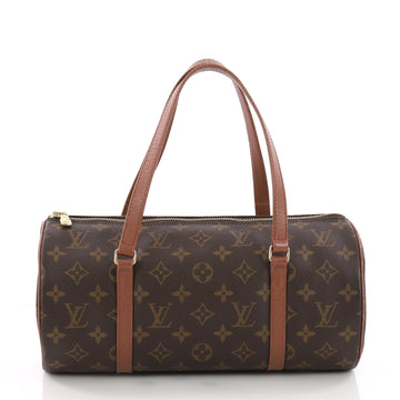 Louis Vuitton Papillon Handbag Monogram Canvas 30 Brown 3556903