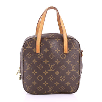 Louis Vuitton Spontini Handbag Monogram Canvas Brown 3556904
