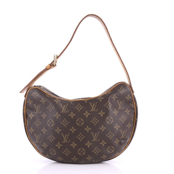 Louis Vuitton Croissant Handbag Monogram Canvas MM Brown 3557101