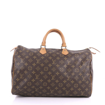 Louis Vuitton Speedy Handbag Monogram Canvas 40 Brown 3557403