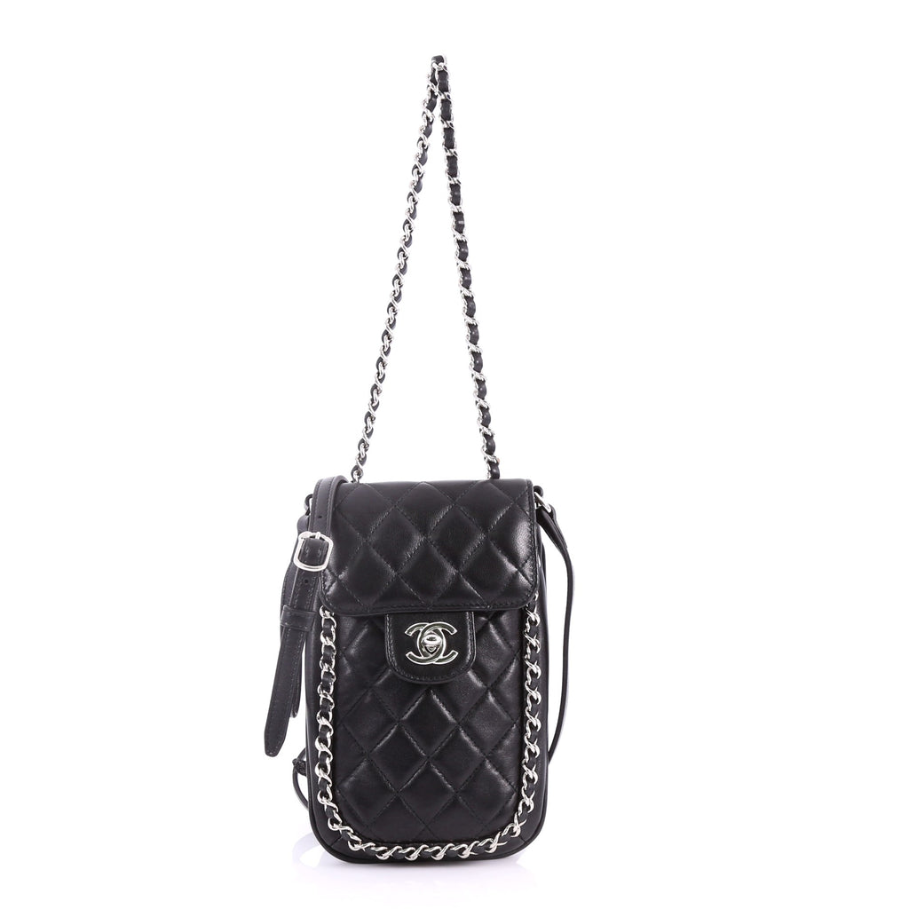 Buy Chanel Chain Around Phone Holder Crossbody Bag Quilted 3557602