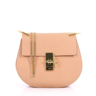 Chloe Drew Crossbody Bag Leather Small Pink 3559902